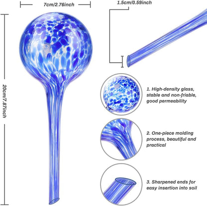4 pcs Self-Watering Glass Plant Watering Balls - Image 2