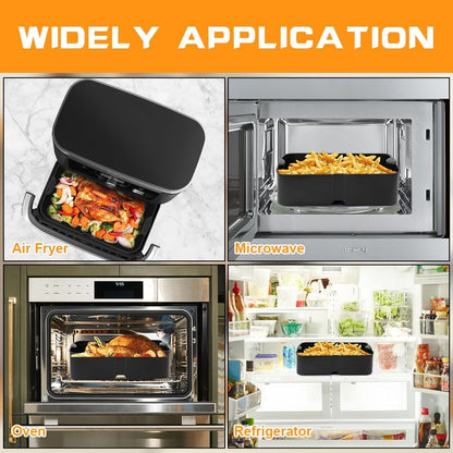 Silicone Molds for Air Fryer, Ninja Flex Drawer Air Fryer, Reusable for 10.4L - Image 5