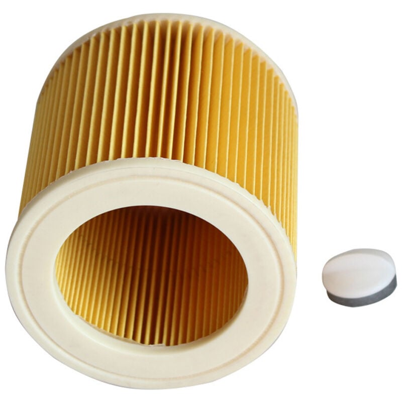 2x Cartridge Filter for Vacuum Cleaner, Compatible with Kärcher WD2 WD3 MV3 MV2 A2004 A2054 A2204 A2656 - Image 2