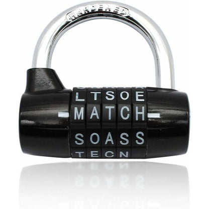 Waterproof and Rustproof 5 Letter Combination Lock for Cabinets, Schools, Businesses, and Homes