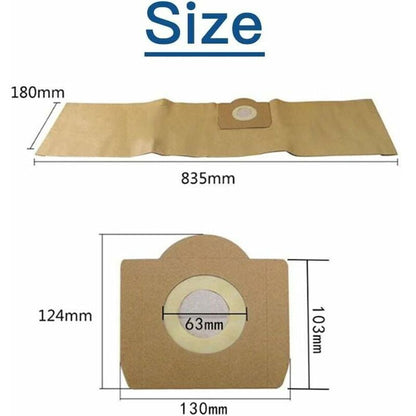 Karcher WD3 Vacuum Cleaner Bags, 5-pack straight vacuum cleaner bags for Karcher WD3, WD 3 Premium, WD3200, WD3500P, A2204, A2204, A2534, SE4001.. - Image 2