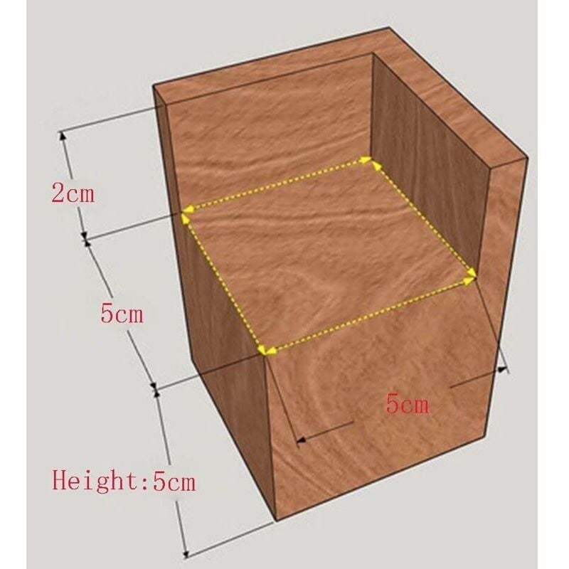 Wooden Furniture Risers 4-Pack 5x5x5cm for Desk Table Bed Lifting Feet Compatible with Multiple Brands - Image 4