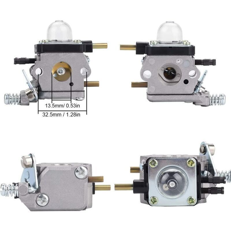 Mantis Tiller Parts Carburetor C1U-K54A with Air Filter Repower Kit for Mantis 2-Stroke 7222 7222E 7222M 7225 7230 7234 7240 7920 7924, - Image 2