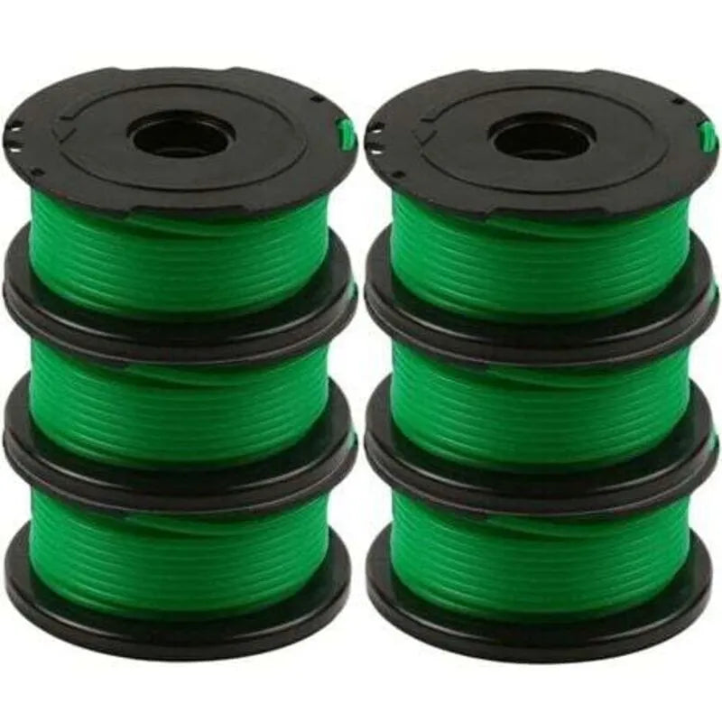 Pack of 6 spools of line for Black and Decker GL7033, GL8033, GL9035 grass trimmer, 6 m, - Image 2