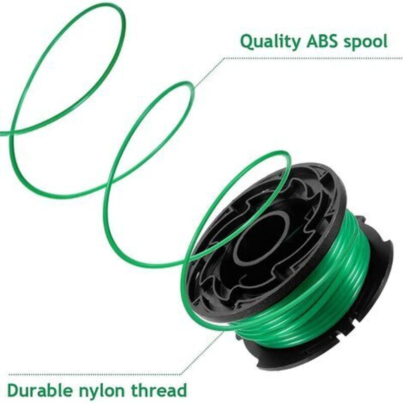 Pack of 6 spools of line for Black and Decker GL7033, GL8033, GL9035 grass trimmer, 6 m, - Image 3