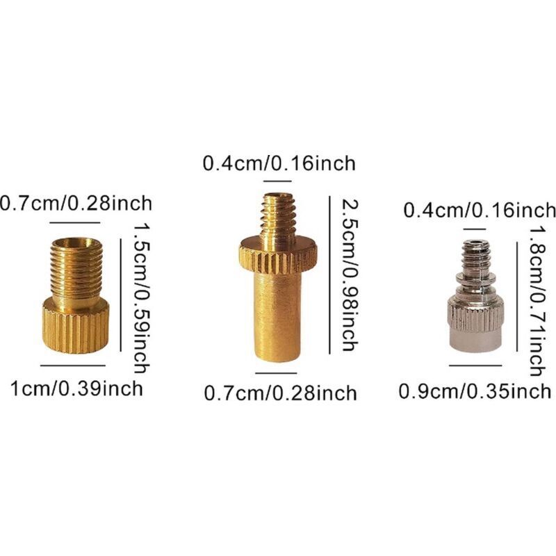 15 pcs Bicycle Valve Adapter Set Reducing Nozzles Tire Pump Adapter Set Ball Pump Needle Universal. - Image 3