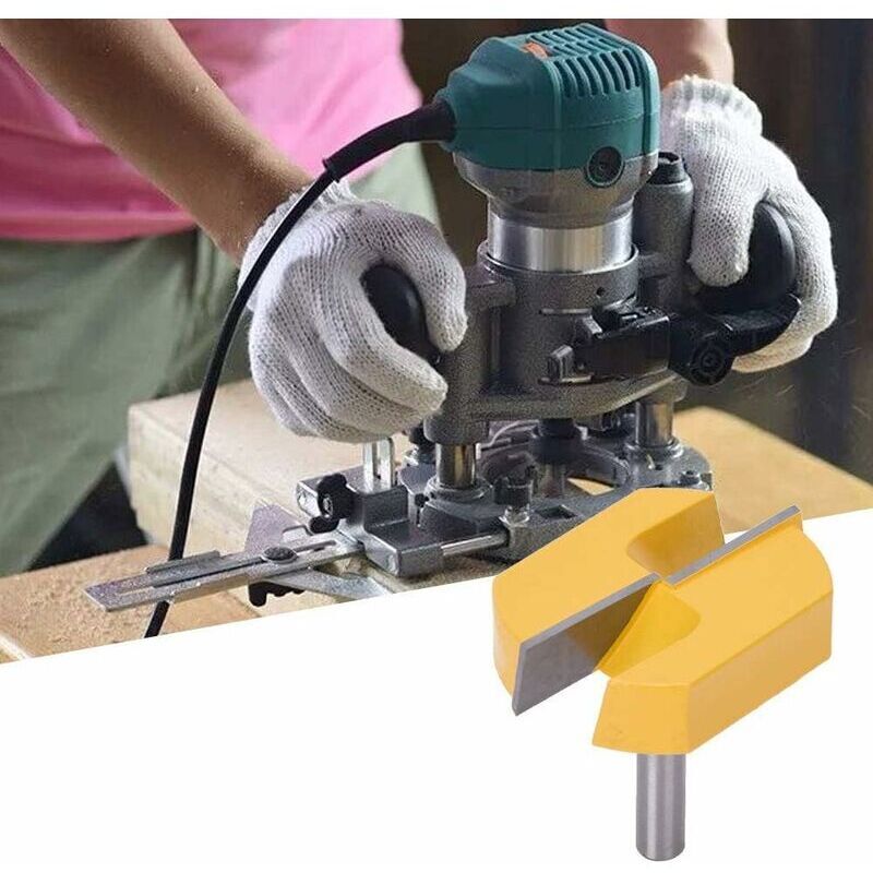 Router, Edge Router, 8mm Router, Bottom Cleaning Router, T-Slot Routers, 8x57mm Bottom, Yellow Blade, from DE - Image 5
