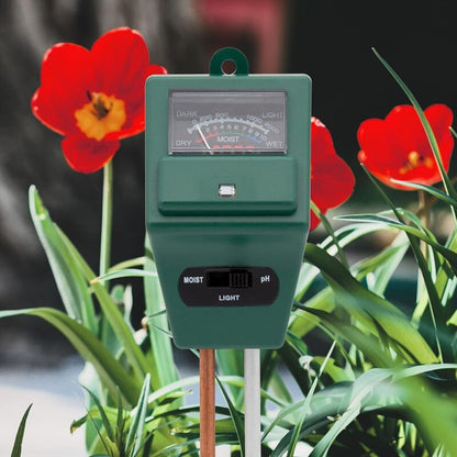 3-in-1 Soil pH Moisture Meter Test Kit for Flowers Grass Plant Garden Lawn with Probe - Image 2