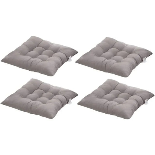 Square Chair Cushions 40x40 Quilted Carpet Home Decor Colorful Comfortable Indoor Outdoor Gray - Image 4