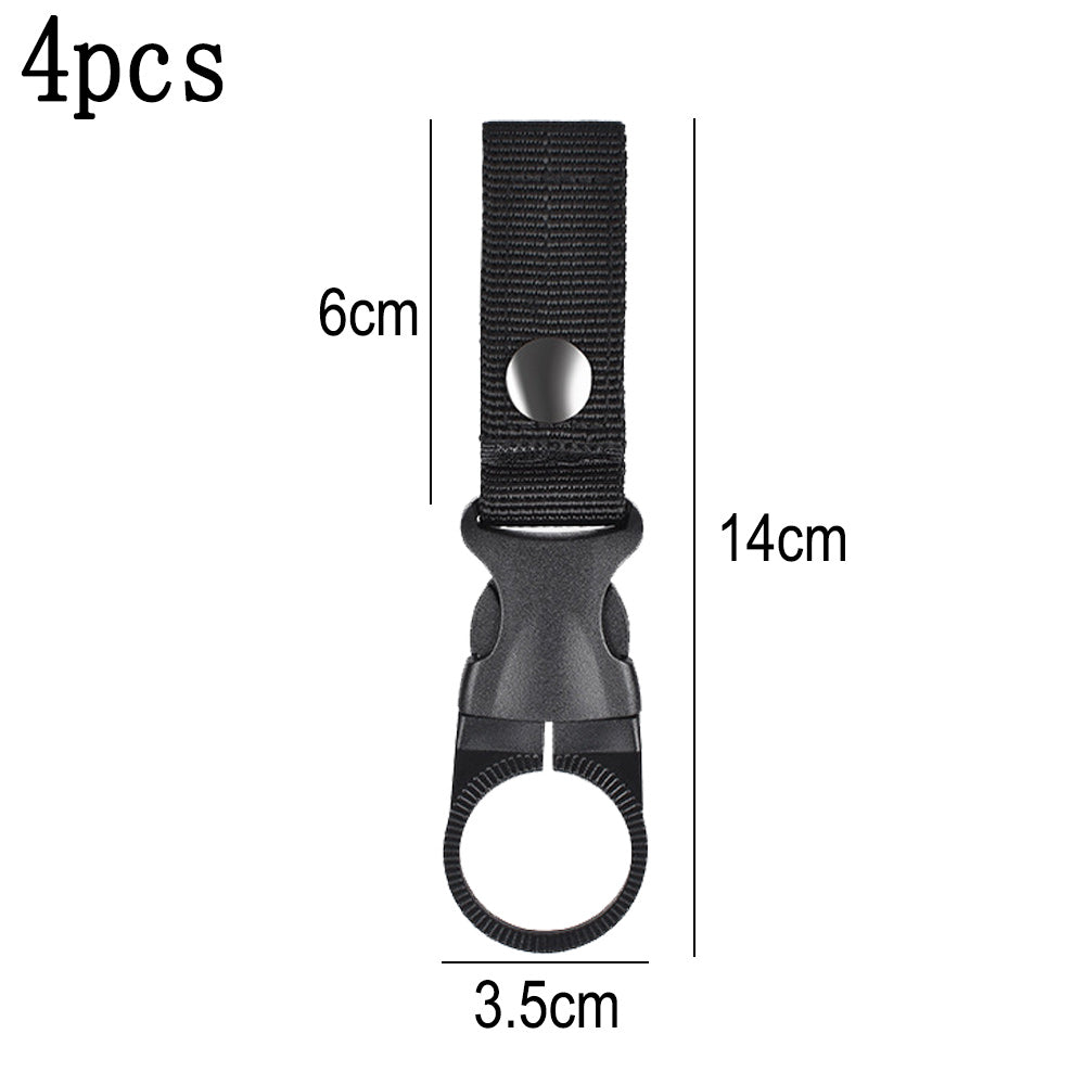 Carabiner Hook Water Bottle Holder 4 Pack Portable Hanging Bottle Carrier - Image 2