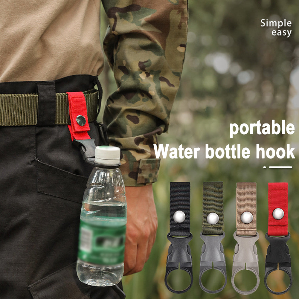 Carabiner Hook Water Bottle Holder 4 Pack Portable Hanging Bottle Carrier - Image 5