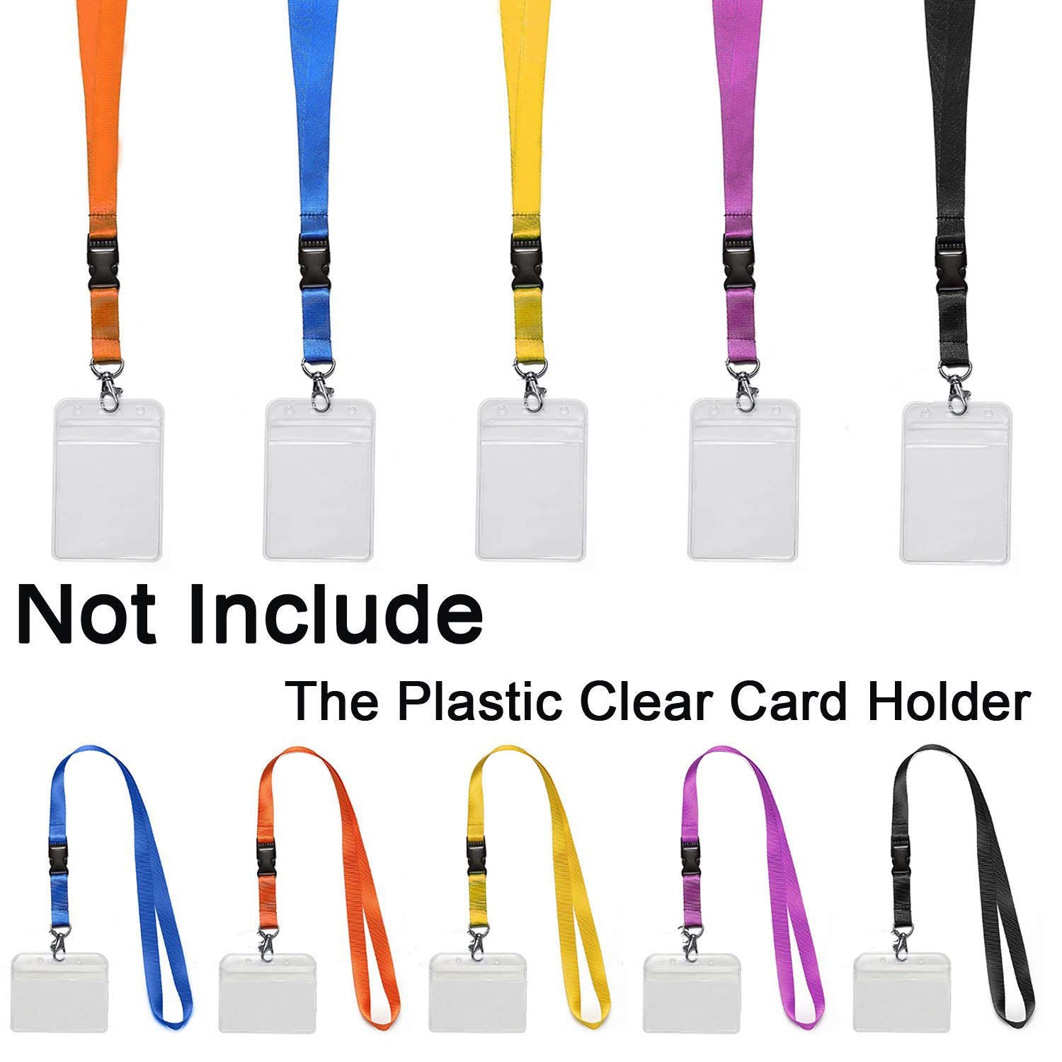 5-pack Neck Warmers with Removable Buckle - Orange, Blue, Purple, Black, Yellow, SU-CYL-0598 - Image 3