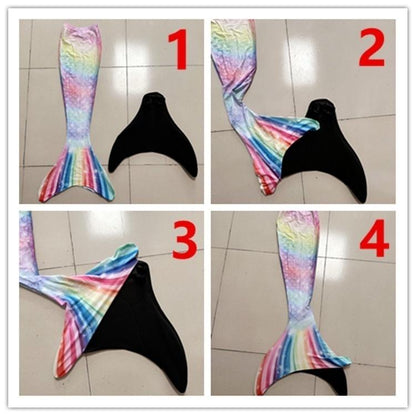 Mermaid Swimsuit Monofin Fins Kids L (7-9 Years) Package A 3 pcs - Image 2
