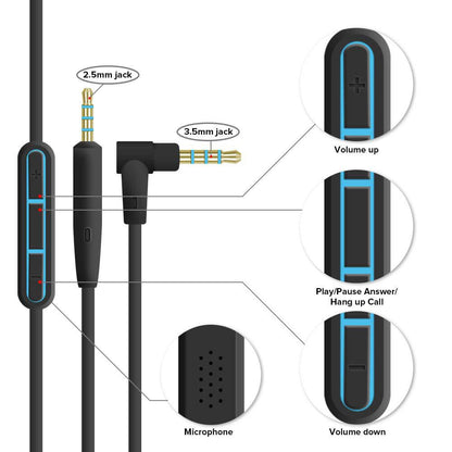 Bose QuietComfort QC25 Replacement Audio Cable Compatible with Bose - Image 2