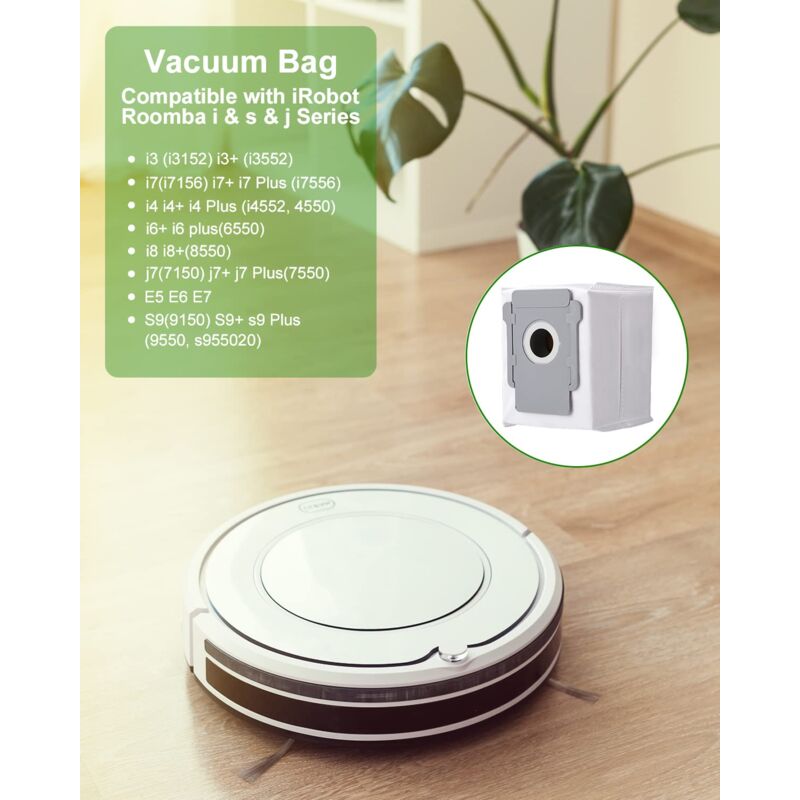 iRobot Roomba Clean Base Vacuum Bags 10-Pack Compatible with i3 i4 i6 i7 i8 j7 S9 E5 E6 E7 - Image 5
