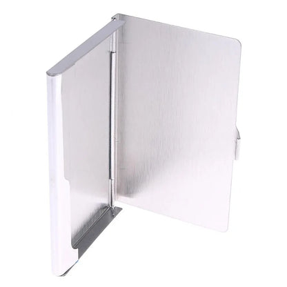Stainless Steel Slim Card Case Wave Compatible with Cards Silver - Image 2