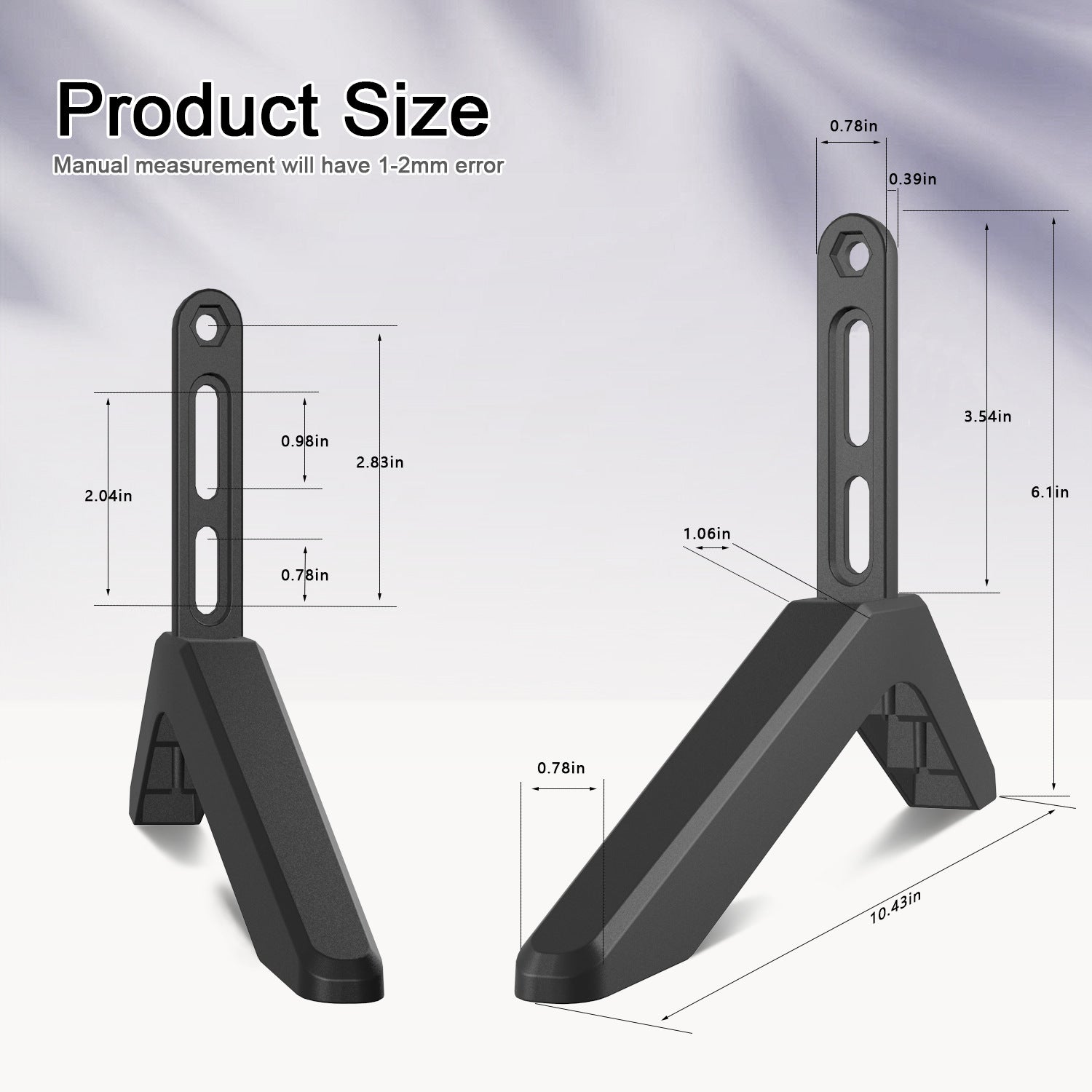 Universal TV Stand with Screws Easy Installation Tabletop Stand for TVs Compatible withSamsung LG TCL Vizio Hisense - Image 2