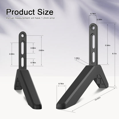 Universal TV Stand with Screws Easy Installation Tabletop Stand for TVs Compatible withSamsung LG TCL Vizio Hisense - Image 2