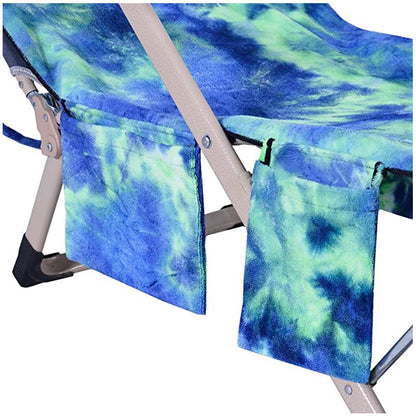 Beach Chair Cover with Side Pockets for Garden and Sunbathing - Image 3