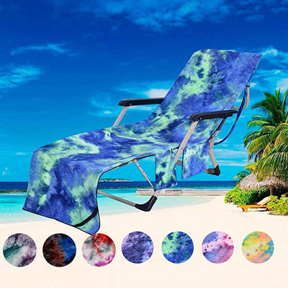 Beach Chair Cover with Side Pockets for Garden and Sunbathing - Image 5