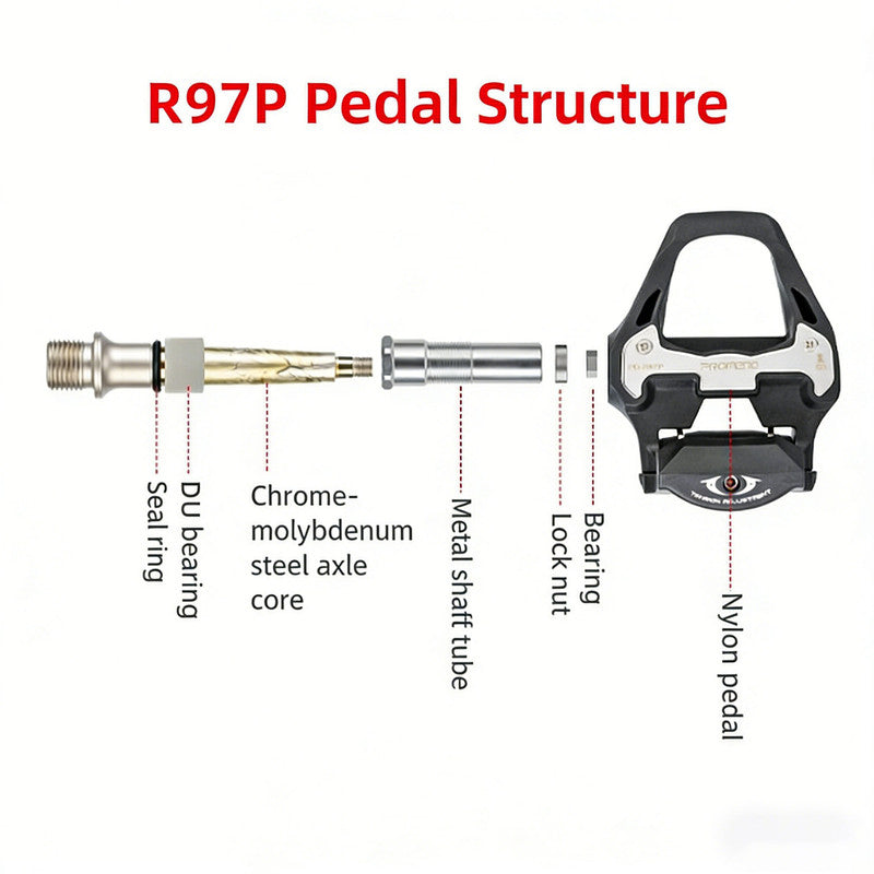 PROMEND bicycle clipless pedals, compatible with SHIMANO SPD-SL system - Image 6
