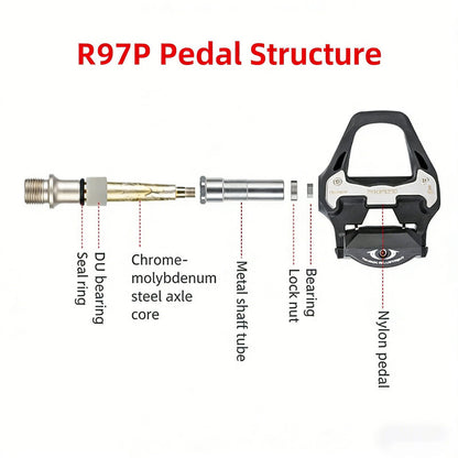 PROMEND bicycle clipless pedals, compatible with SHIMANO SPD-SL system - Image 6