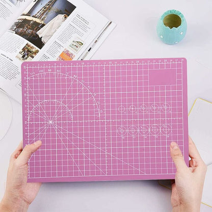 Cutting Mat, Sewing Mat, Cutting Base, Cutting Pads, Self-Healing Cutting Mat, for Fabric, Quilting, Sewing, Scrapbooking (Pink) - Image 4
