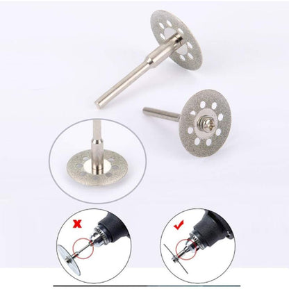 Diamond Cutting Discs 32pcs with 4 Mandrels 16-60mm for Glass Stone Wood Metal Ceramic - Image 4