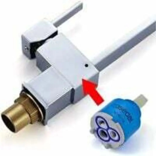 DEBUNS Ceramic Faucet Insert 35MM for Mixer Valve Replacement - Image 2