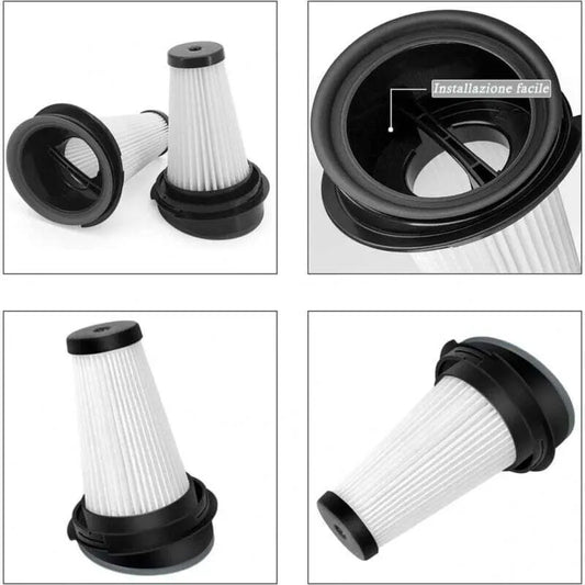 4-pack replacement filters for Rowenta X-pert 3.60 X-Pert 160 RH72xxx RH6921WO RH6933WO RH6971WO RH6974WO cordless vacuum cleaner ZR005202, DEBUNS - Image 2