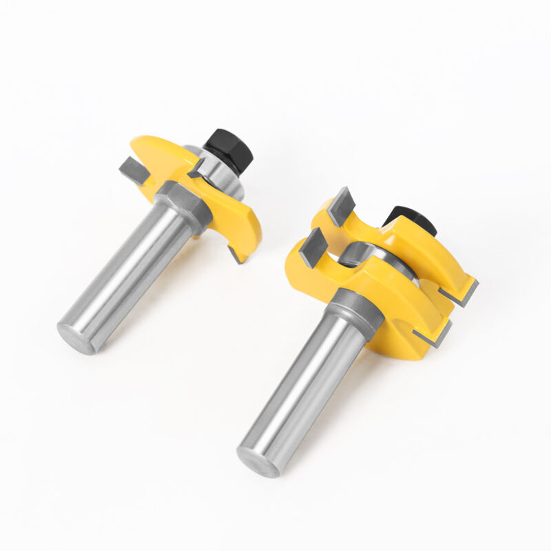 8mm Shank T-Slot Milling Cutter Set, 2Pcs 3-Flute Woodworking Tools - Image 4
