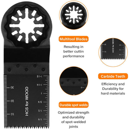 10pcs Oscillating Saw Blades, Oscillating Multitool Accessory Set, Universal Saw Blade for Dremel, Bosch, Makita, Fein - Image 2