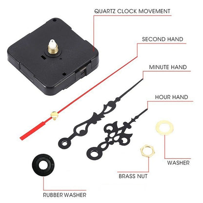 Wall Clock Movement Silent Quartz Clock 2-Pack - Image 6