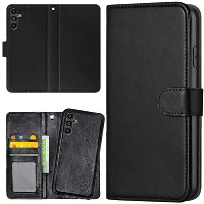 Compatible with Samsung Galaxy A55 5G Wallet Case Black