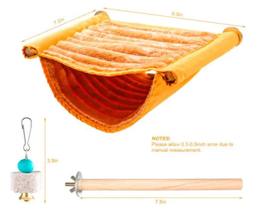 Hamster Hanging Warm Bed House Cage Compatible with Rat Bird Parrot - Image 2