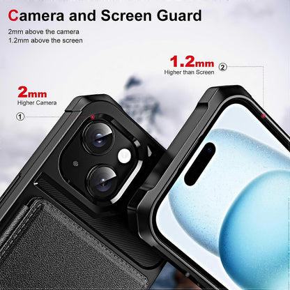 Horizontal Flip Card Slot Leather Phone Case For iPhone 14 Plus - Image 4