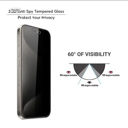 iPhone 16 Pro Max Privacy Tempered Glass Screen Protector 3-Pack - Image 4