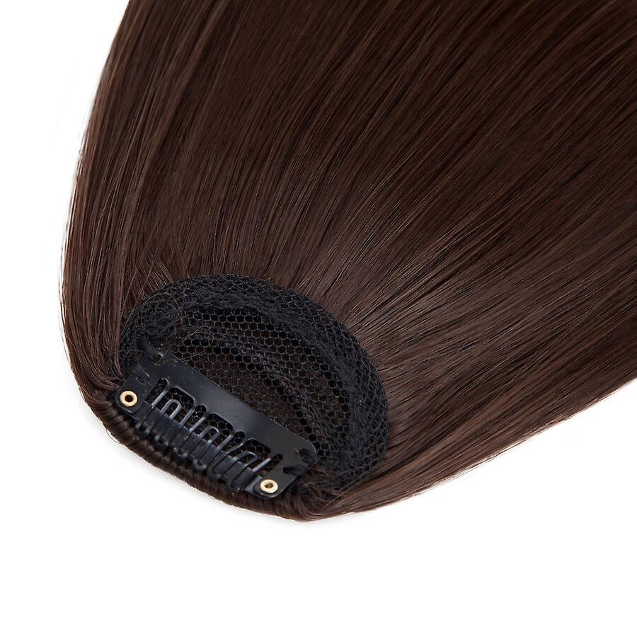 Clip In Hair Bangs Extensions 28cm Medium Brown French Stylish Hair Pieces - Image 3