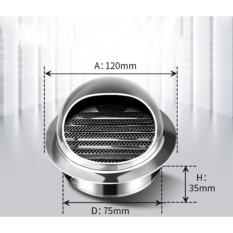 Stainless Steel Ventilation Grille 80mm Durable Airflow Equipment - Image 2