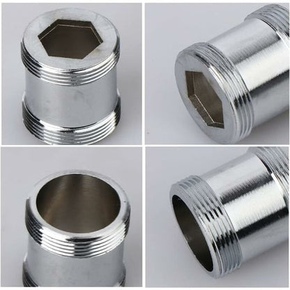 2 Pack Brass Faucet Adapter 22mm NPT Male to Male Aerator Connector Compatible with Sink Faucet Water Filter M24 to M22 - Image 3