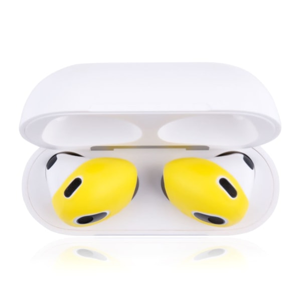 3 sets of earplugs for Airpods Pods 3 silicone ear caps Bluetooth compatible headphones Earplugs Ear cushions Ultra-thin anti-slip Blue red yellow Blue red yellow - Image 6