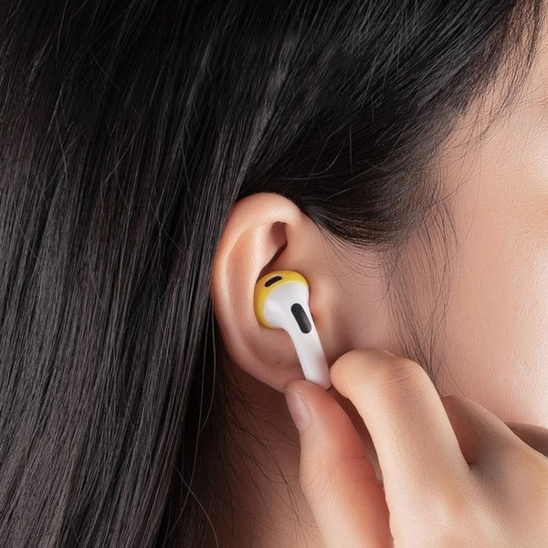 3 sets of earplugs for Airpods Pods 3 silicone ear caps Bluetooth compatible headphones Earplugs Ear cushions Ultra-thin anti-slip Blue red yellow Blue red yellow - Image 7