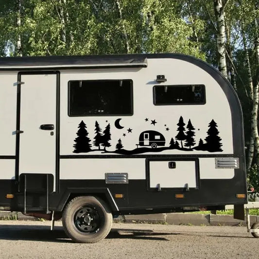 Tree Forest Vinyl Body Decal Sticker for SUV RV Van Caravan Off - Image 5