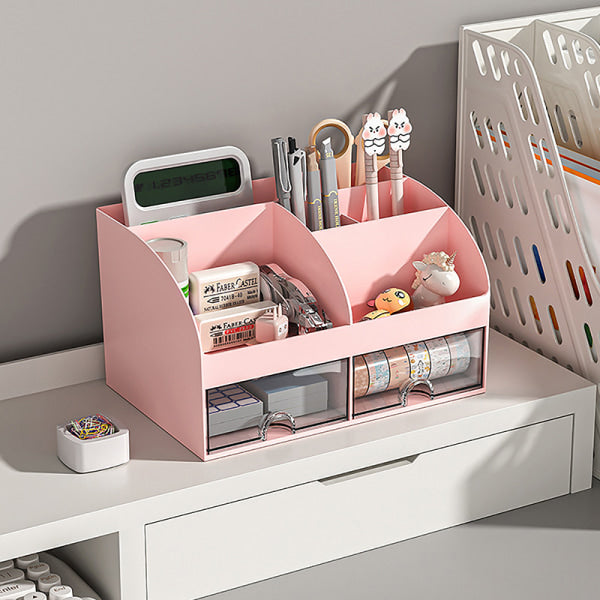 Desktop Storage Box White/Blue/Pink Paper Boxes Type Other Blue - Image 2