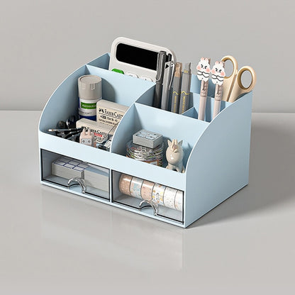 Desktop Storage Box White/Blue/Pink Paper Boxes Type Other Blue - Image 3