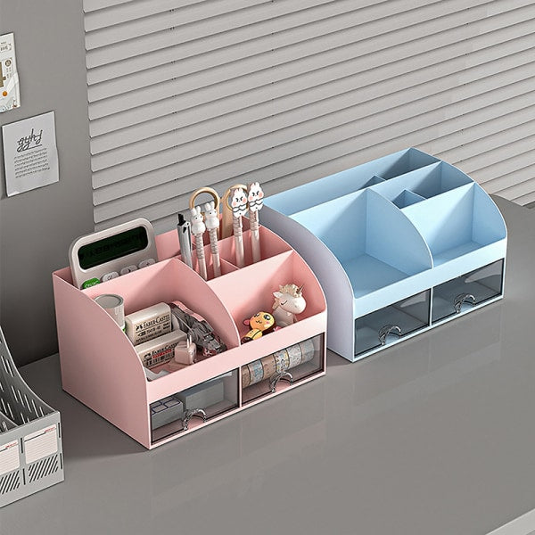 Desktop Storage Box White/Blue/Pink Paper Boxes Type Other Blue - Image 5