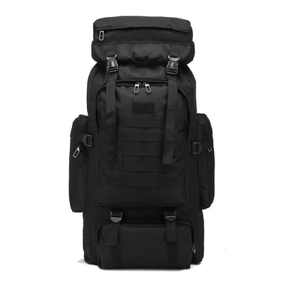 80L Military Tactical Backpack Waterproof Fishing Bag Multifunctional Bag for Adults Outdoor Sports Climbing Camping Black - Image 2