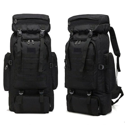 80L Military Tactical Backpack Waterproof Fishing Bag Multifunctional Bag for Adults Outdoor Sports Climbing Camping Black - Image 3