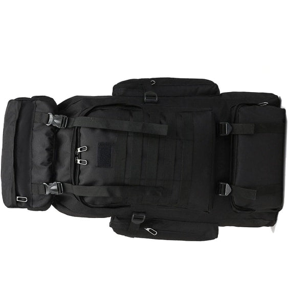 80L Military Tactical Backpack Waterproof Fishing Bag Multifunctional Bag for Adults Outdoor Sports Climbing Camping Black - Image 4