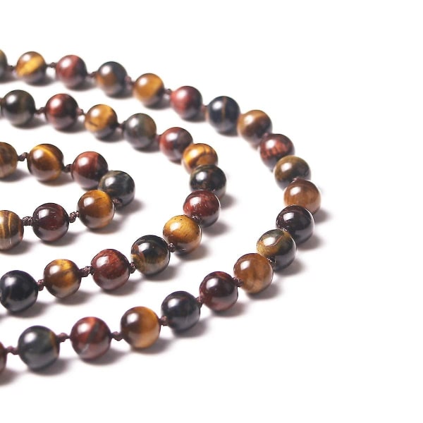 108 Mala Bead Necklace, Tibetan Prayer Beads in Natural Stone - Image 5